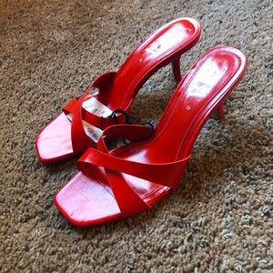 Zara Leather Criss Cross Heels